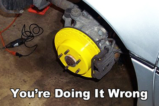 Illustration for article titled You're Doing It Wrong: Painted Rotors Edition